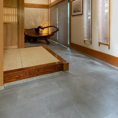 玄関タイル施工例case4_1