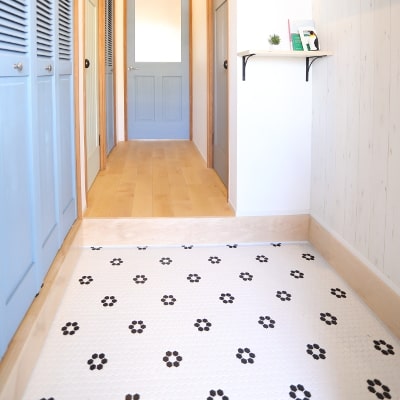 玄関タイル施工例case5_1