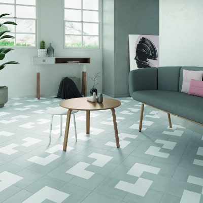 店舗デザイン　様々な組み合わせが楽しめるタイルデルフロア_4