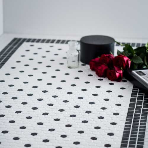 モザイクタイルのニューヨーク-ミニヘキサゴン